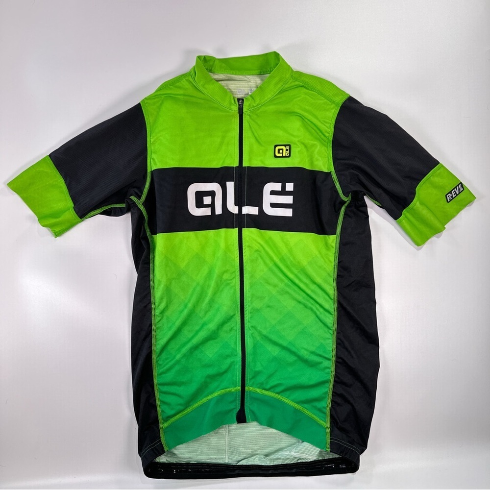 Alé Men’s Race Fit Bike Jersey Neon Green Black M - Picture 2 of 7